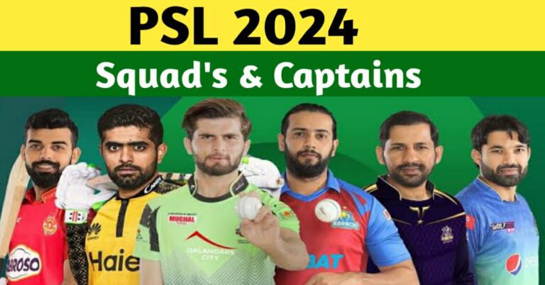 PSL 2024 Squad – PSL 9 All Teams Squads & Captains
