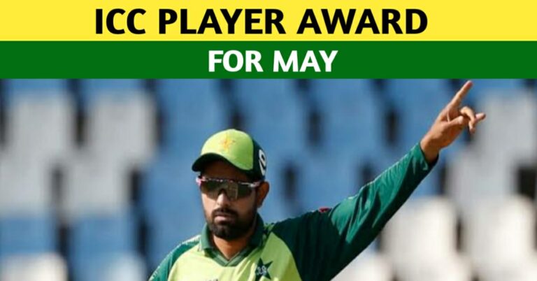 ICC PLAYER OF THE MONTH AWARD FOR MAY