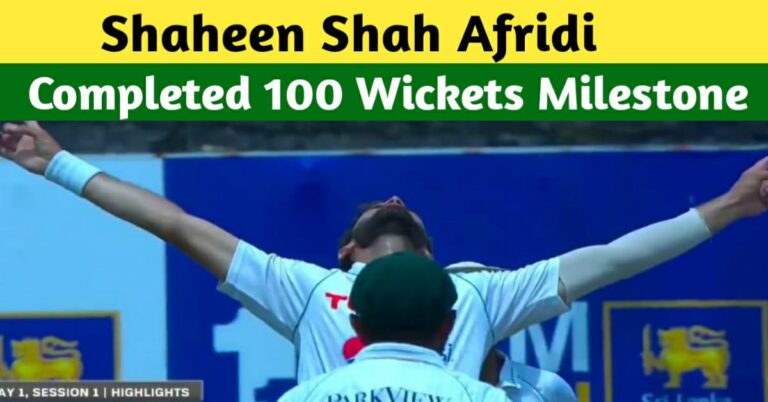 Shaheen Shah Afridi Completes A Century Of Wickets On His Test Return Against Srilanka