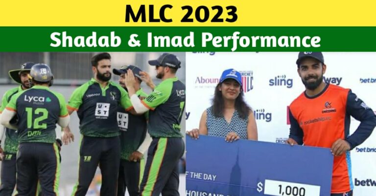 Shadab Khan And Imad Wasim With Brilliant All Round Performances In MLC 2023