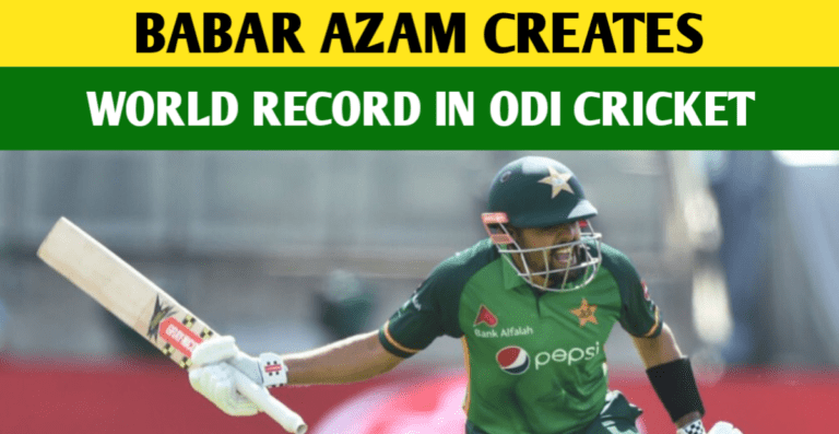 Babar Azam Creates Another World Record In ODI Cricket