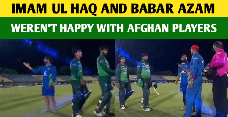 PAK Vs AFG 2023: Babar And Imam Were Not Happy With Afghan Players After The 2nd ODI Match