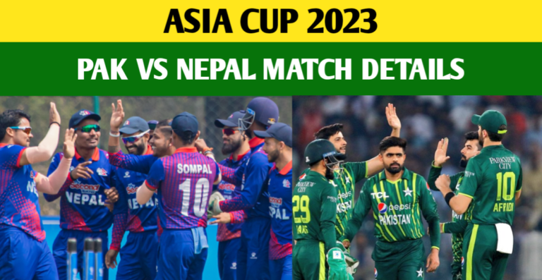 Asia Cup 2023: Pakistan Vs Nepal Match Details, Playing XI, Records, Venue, And All Other Details