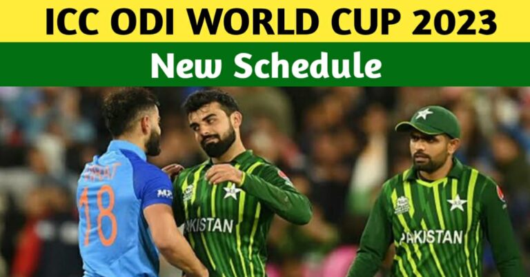 ICC World Cup 2023 New Schedule – Some Matches Of Pakistan Likely To Be Rescheduled In The World Cup 2023