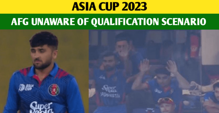 AFG Were Not Aware Of The Qualification Scenario As Farooqi Blocked All Three Balls And SL Qualified