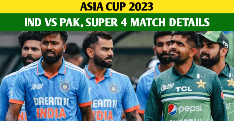 India Vs Pakistan Asia Cup 2023: Super 4 Match Playing XI, Date, Venue, Live Streaming, And Weather Details