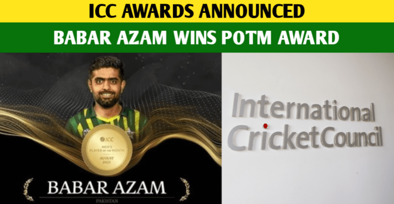 Babar Azam Announced As The ICC Player Of The Month For August 2023