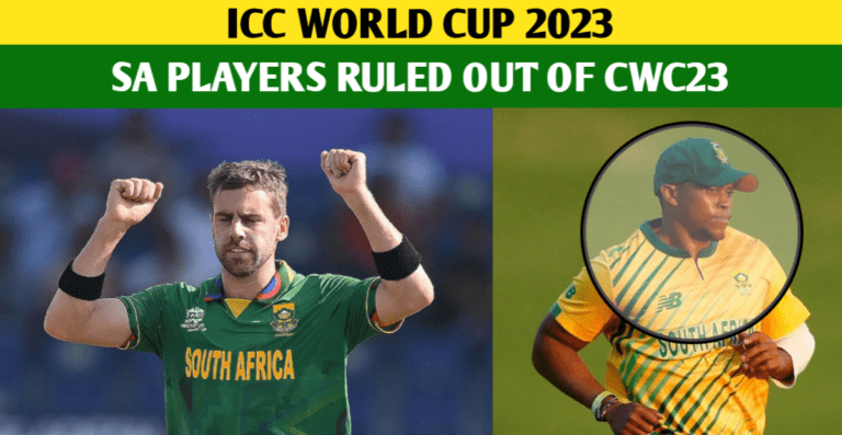 Top Players Ruled Out From South Africa’s World Cup 2023 Squad