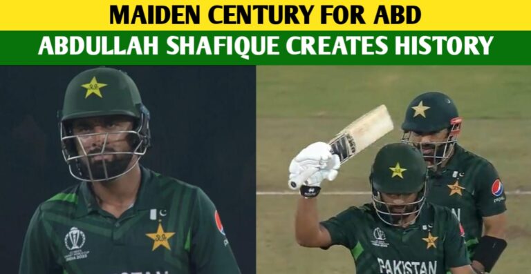 World Cup 2023: Abdullah Shafique Creates History As He Scores Century On World Cup Debut