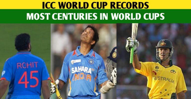 ICC World Cup: Top 10 Players With Most Centuries In Cricket World Cup