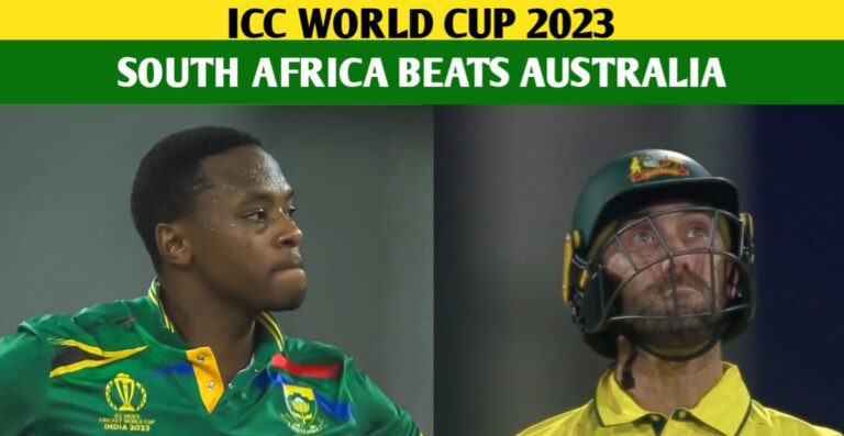 SA Vs AUS 2023: Consecutive Losses For Australia As South Africa Beats Australia In World Cup 2023