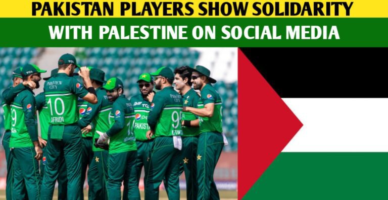 Pakistani Players Showed Their Support Towards Palestine On Social Media Platforms