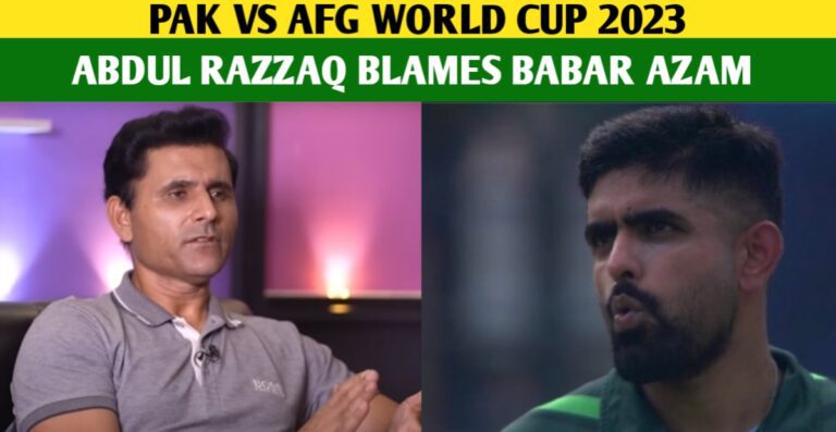 World Cup 2023: Abdul Razzaq Blames Babar Azam’s Slow Innings For Defeat Against Afghanistan