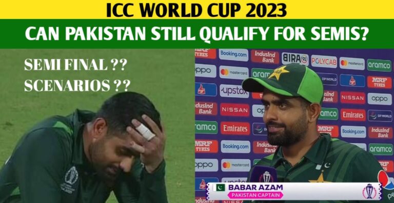 World Cup 2023: Can Pakistan Still Qualify For The World Cup 2023 Semis?